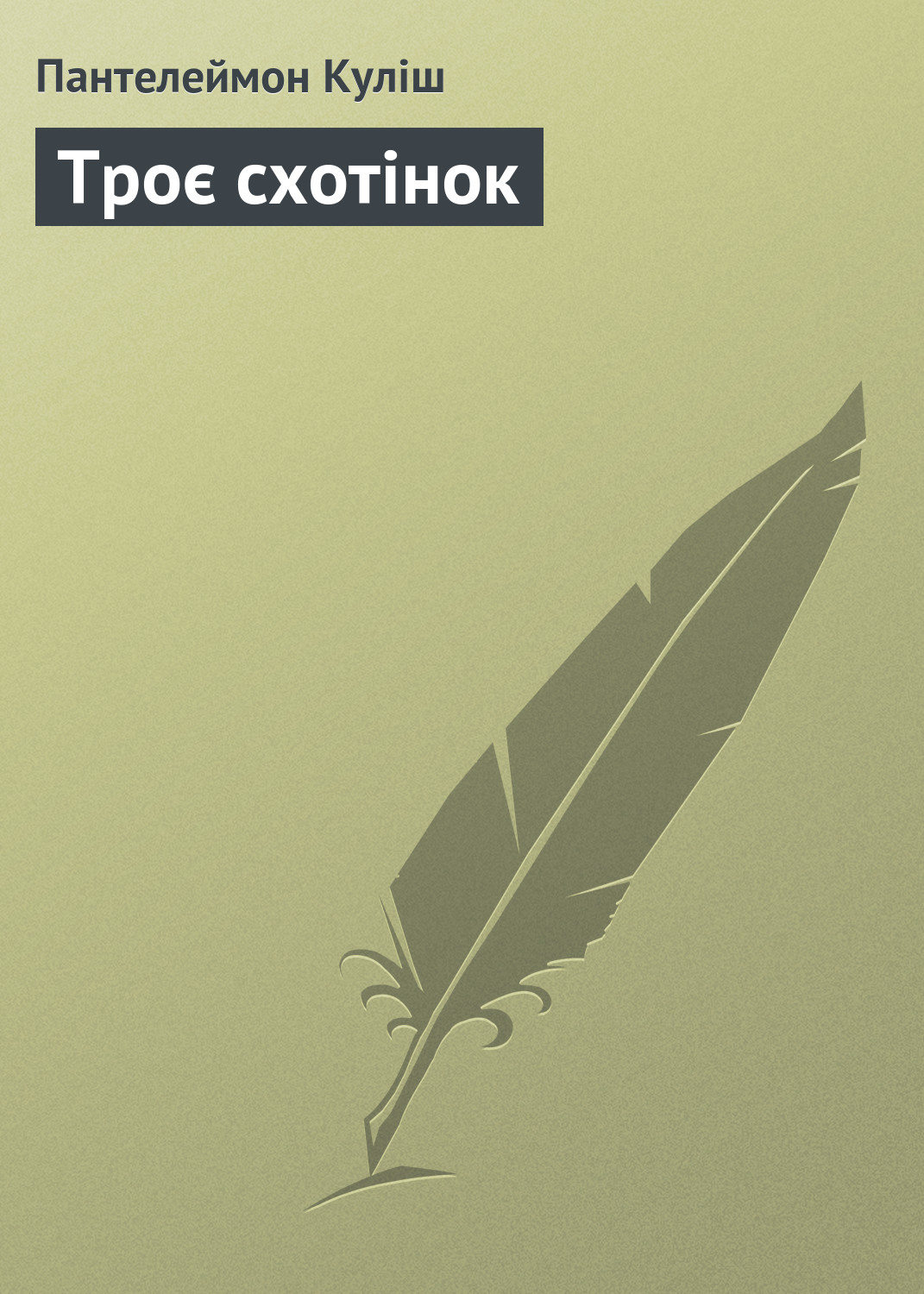 Обложка книги «Троє схотінок»