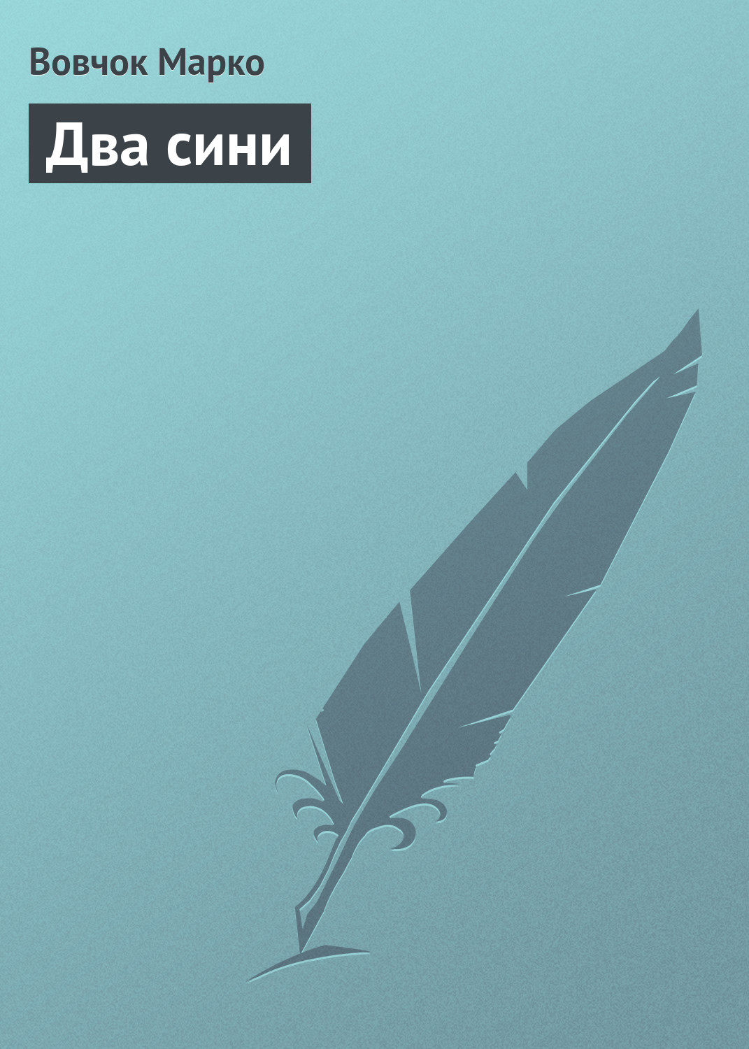 Обложка книги «Два сини»