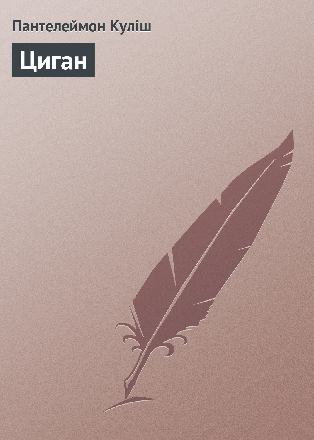 Обложка книги «Циган»