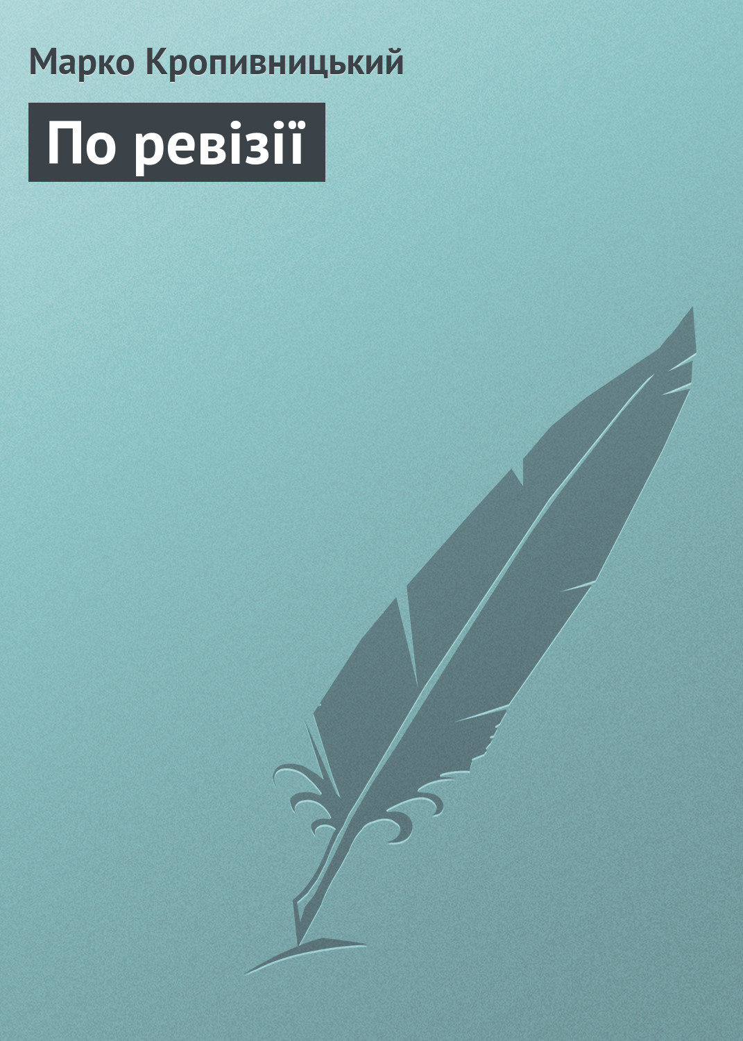 Обложка книги «По ревізії»