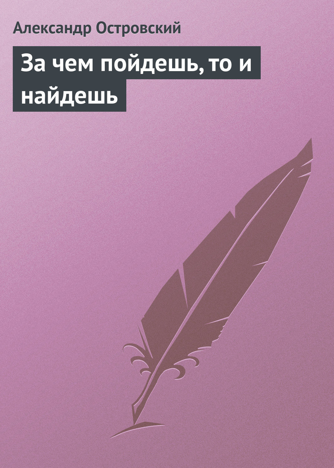 Обложка книги «За чем пойдешь, то и найдешь»
