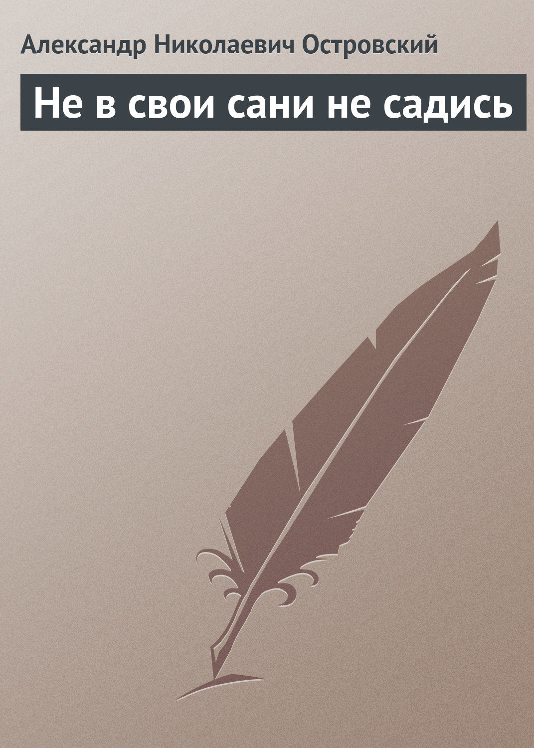 Обложка книги «Не в свои сани не садись»