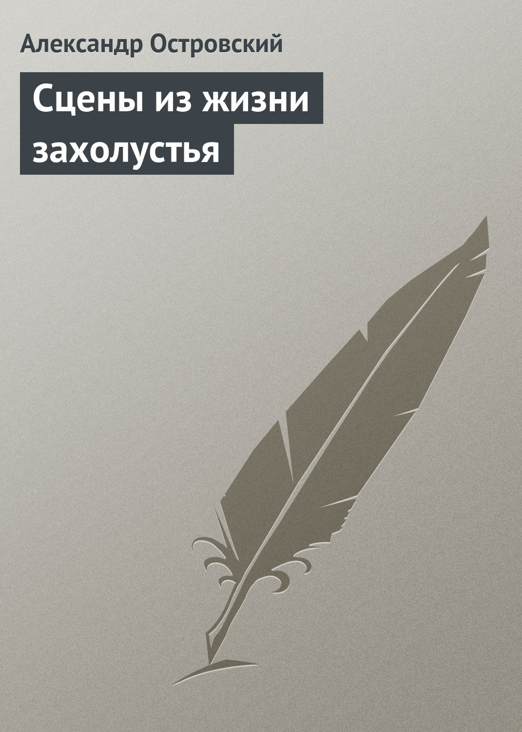 Обложка книги «Сцены из жизни захолустья»