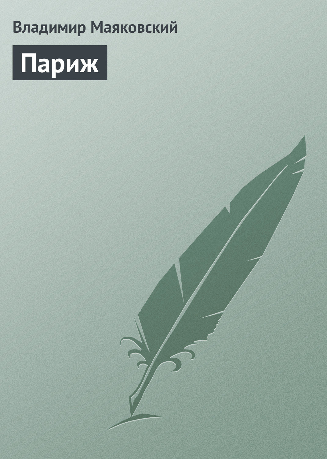 Обложка книги «Париж»