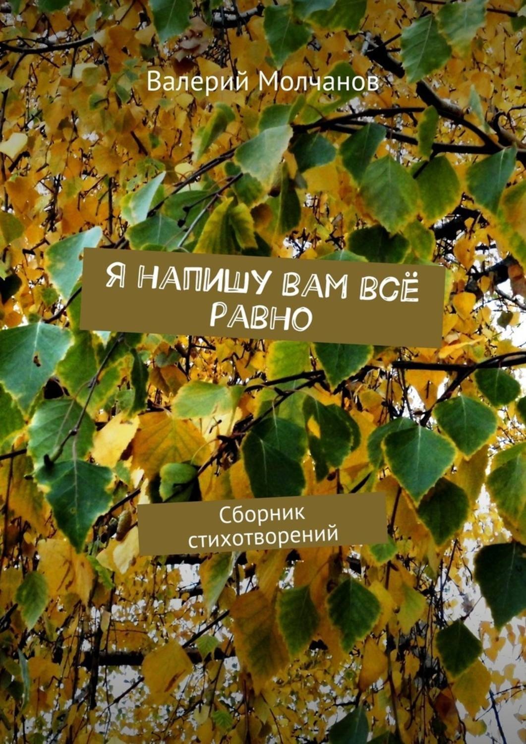 Обложка книги «Я напишу вам всё равно. Сборник стихотворений»
