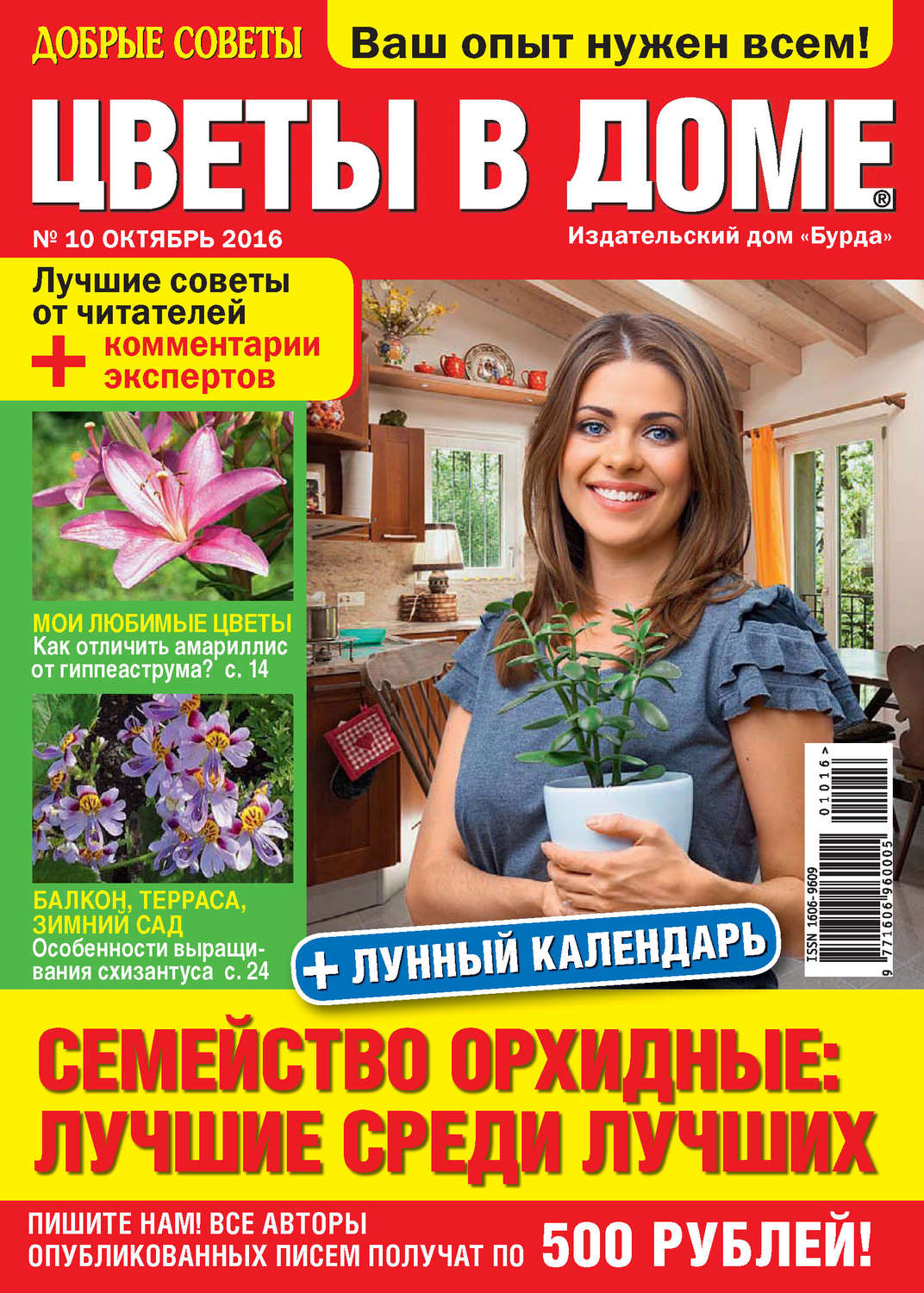 Обложка книги «Добрые советы. Цветы в доме. №10/2016»