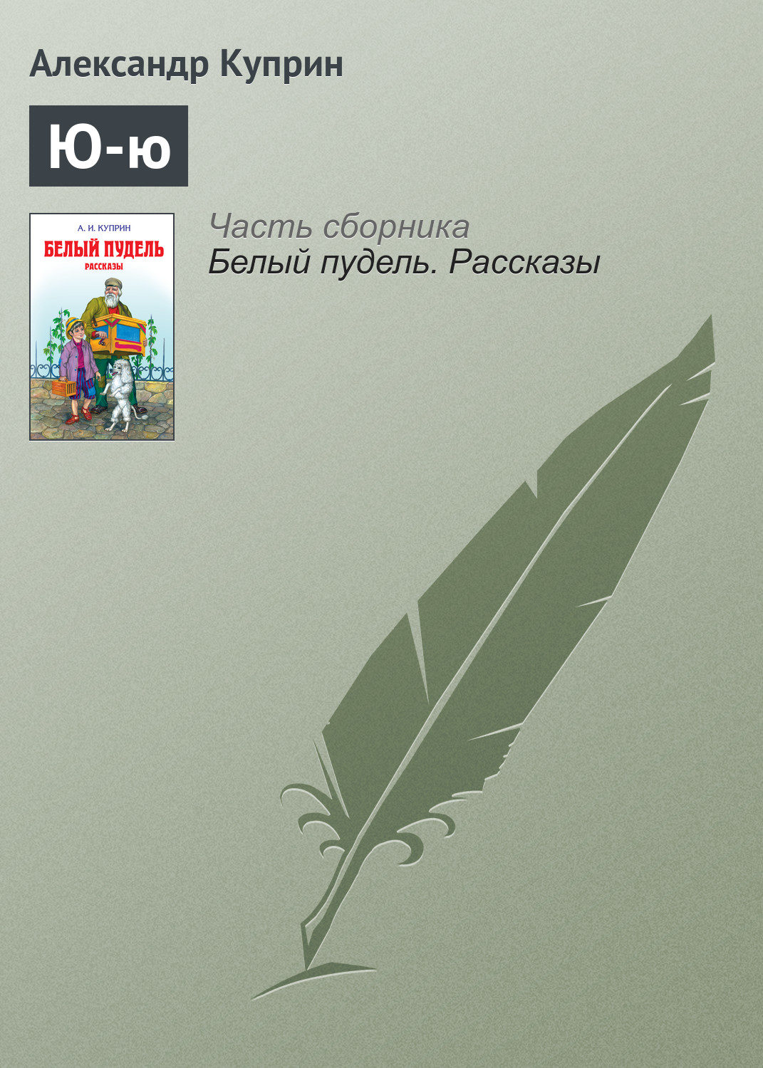 Обложка книги «Ю-ю»
