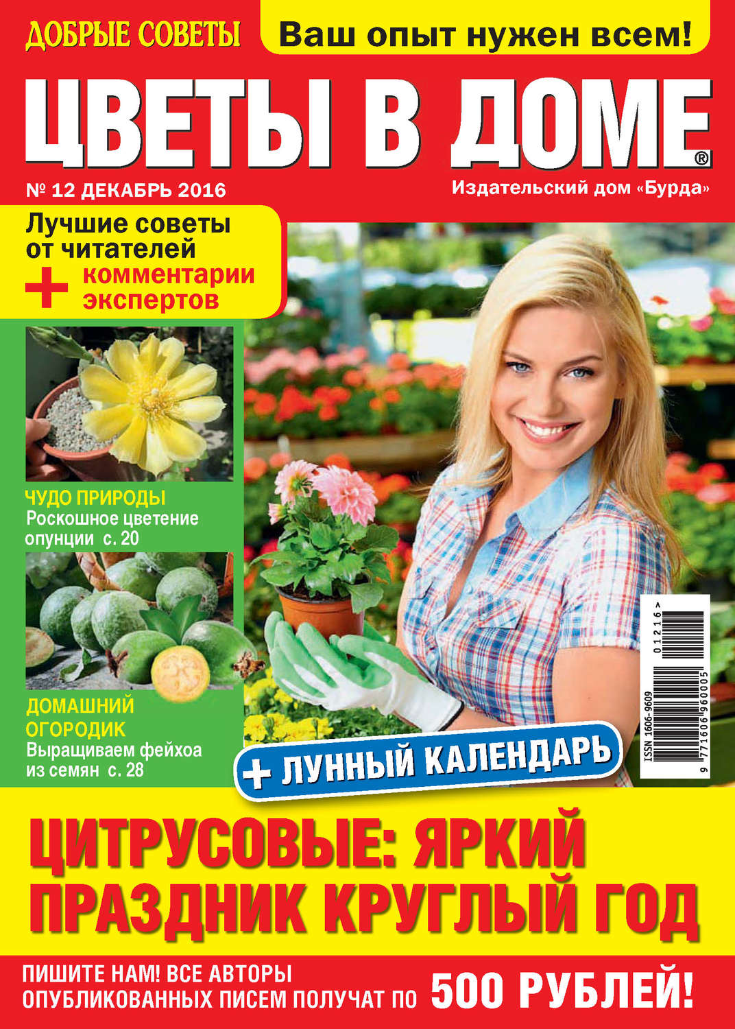Обложка книги «Добрые советы. Цветы в доме. №12/2016»