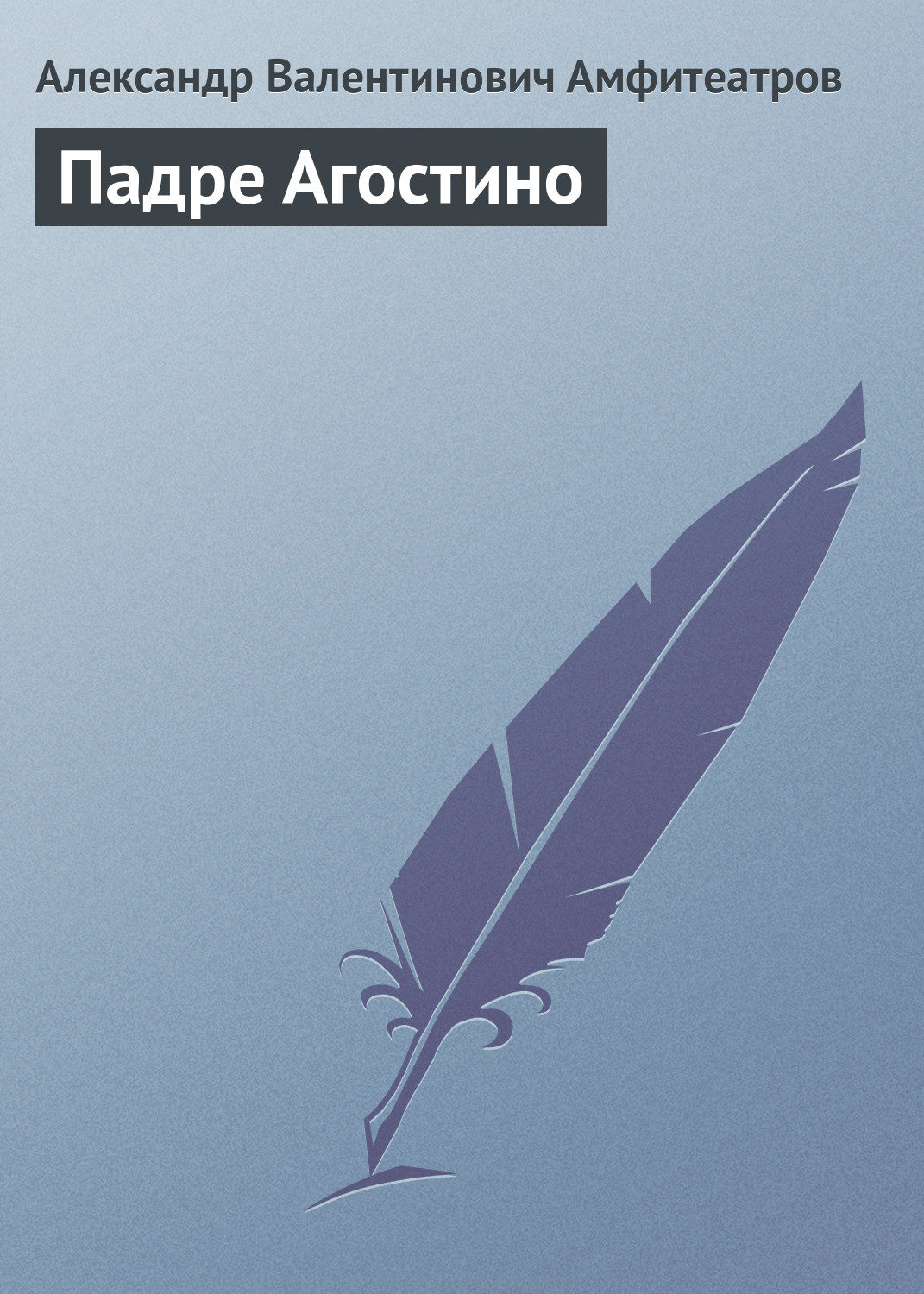 Обложка книги «Падре Агостино»
