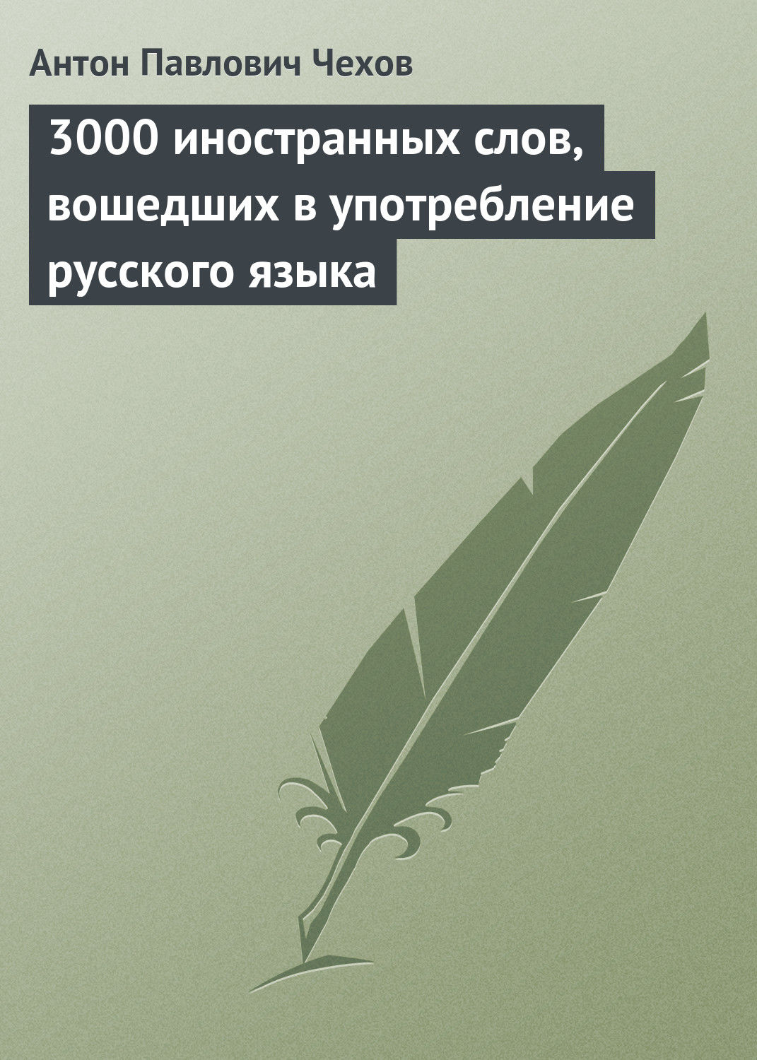Обложка книги «3000 иностранных слов, вошедших в употребление русского языка»