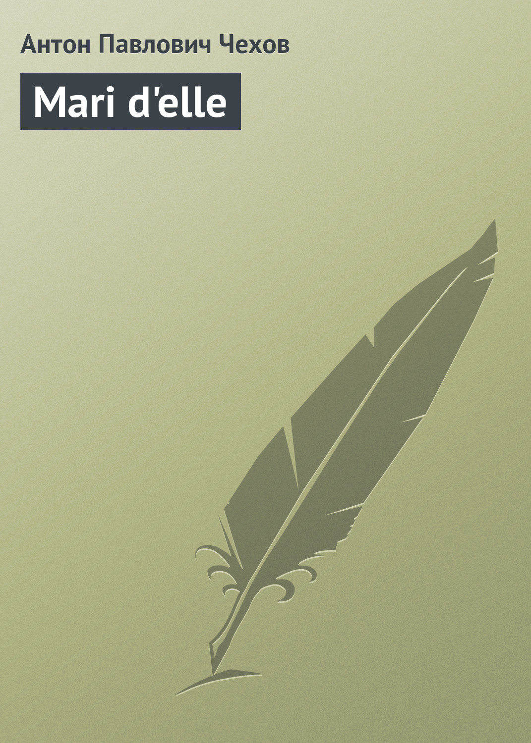 Обложка книги «Mari d'elle»
