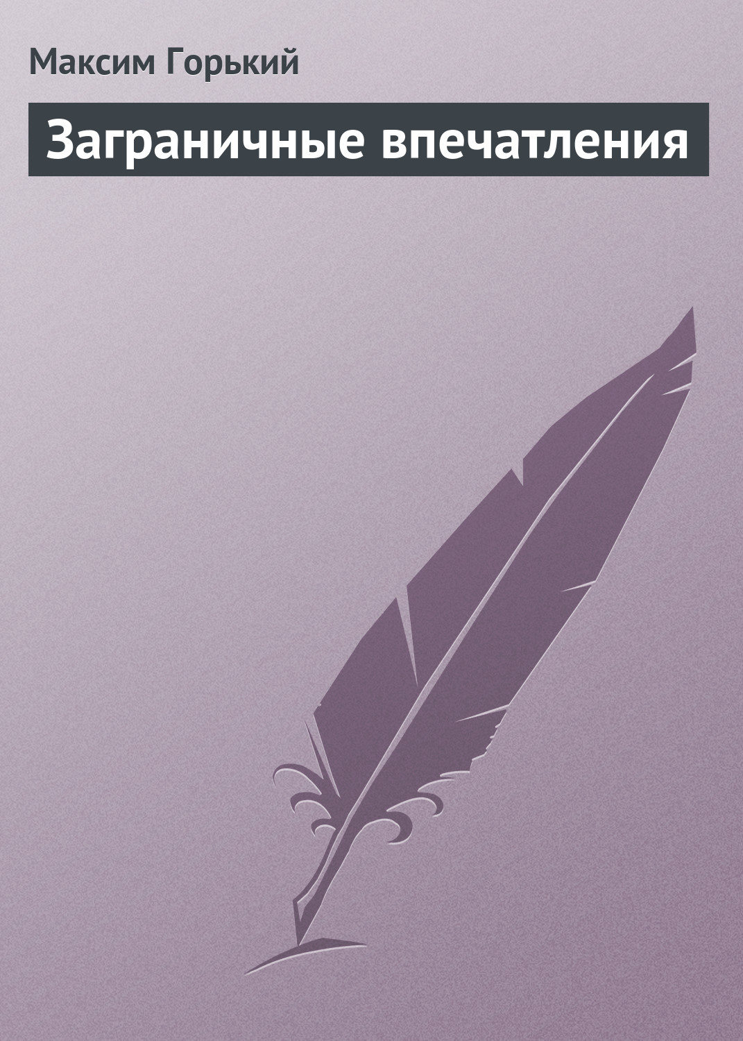 Обложка книги «Заграничные впечатления»