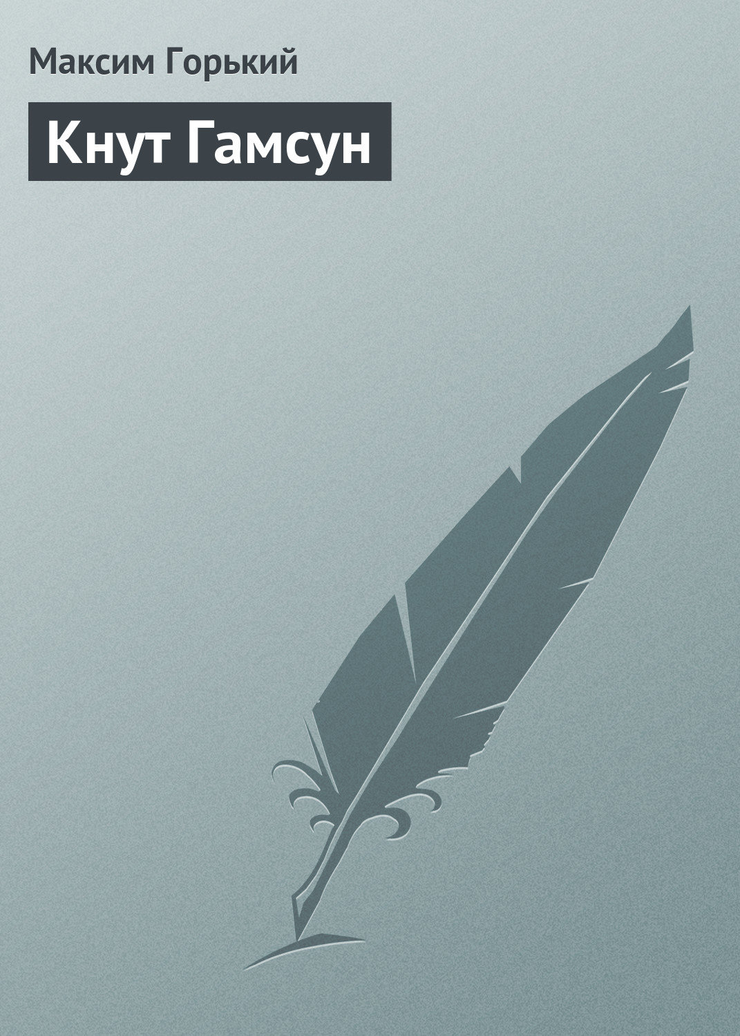 Обложка книги «Кнут Гамсун»