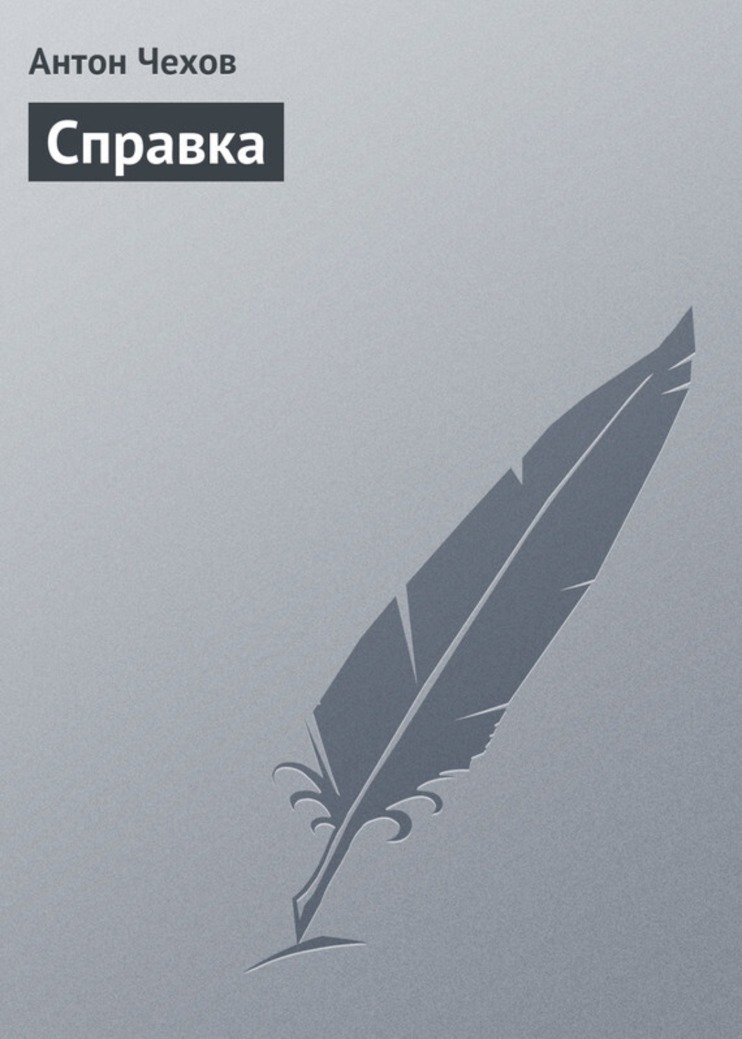 Обложка книги «Справка»