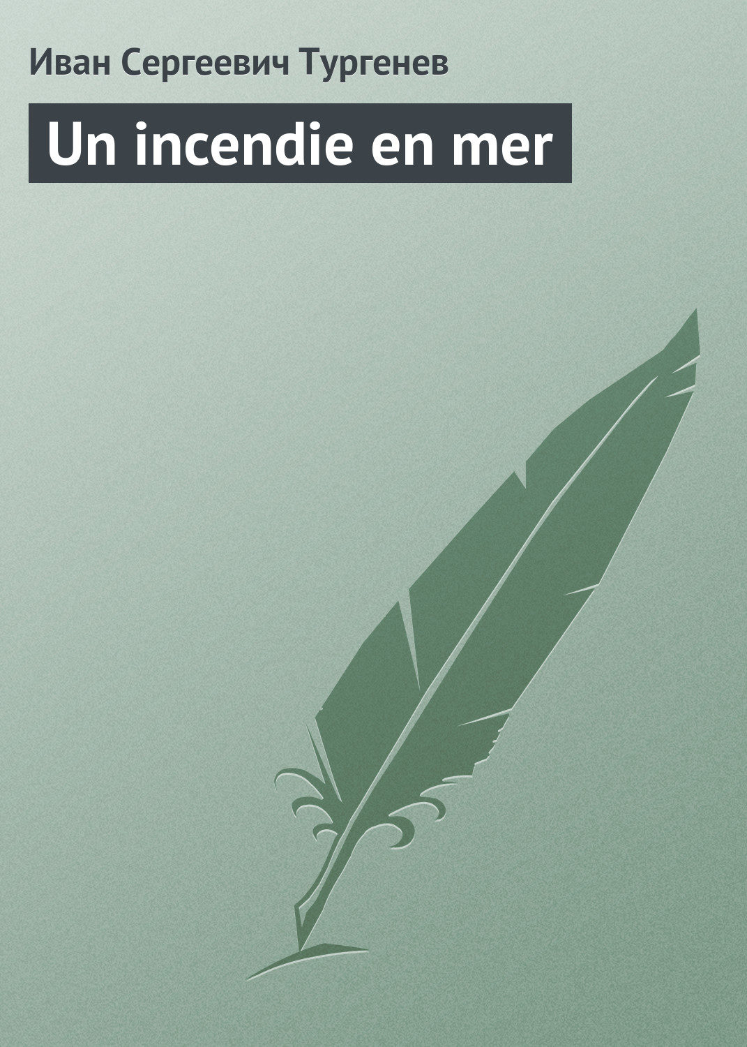 Обложка книги «Un incendie en mer»