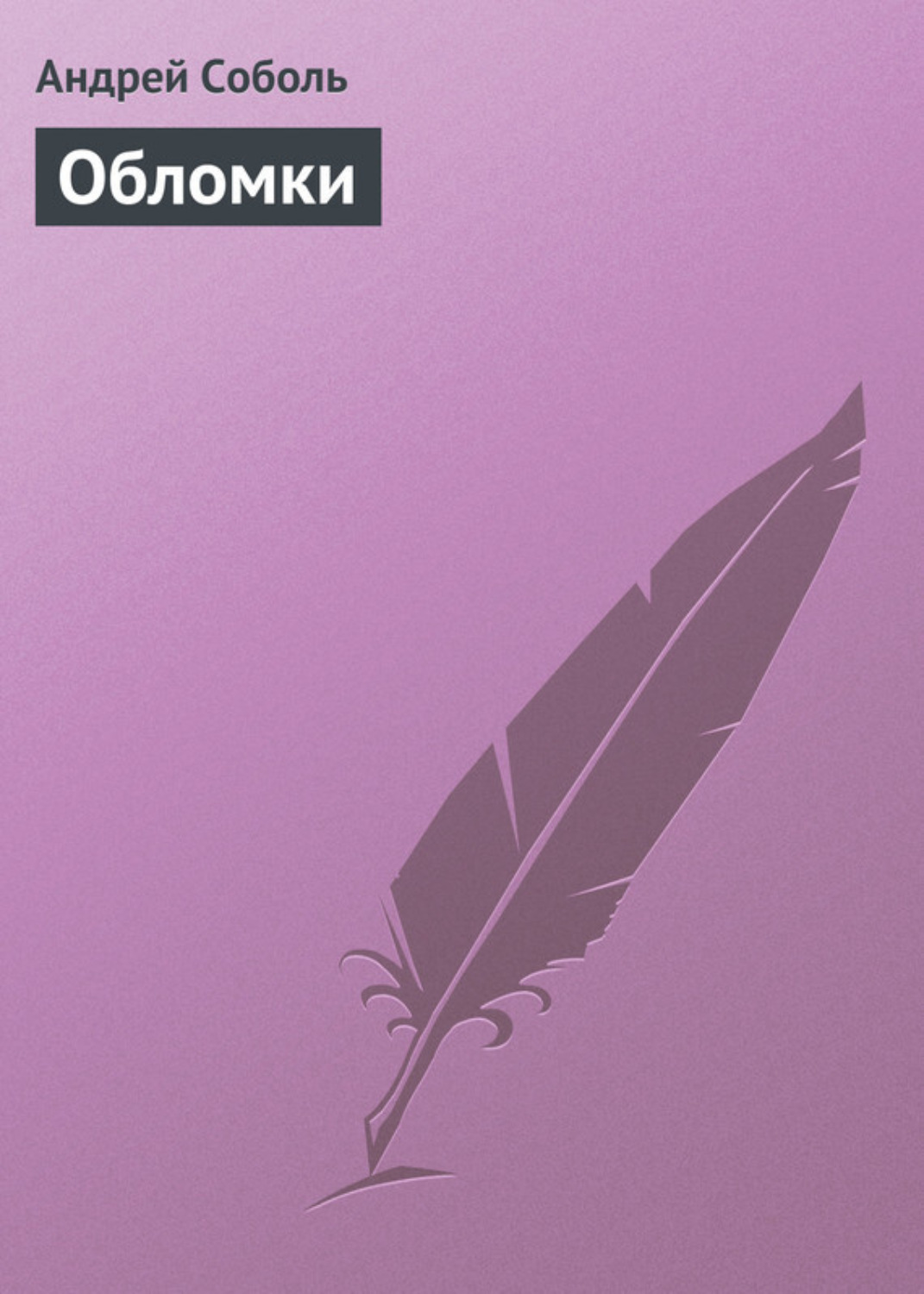 Обложка книги «Обломки»