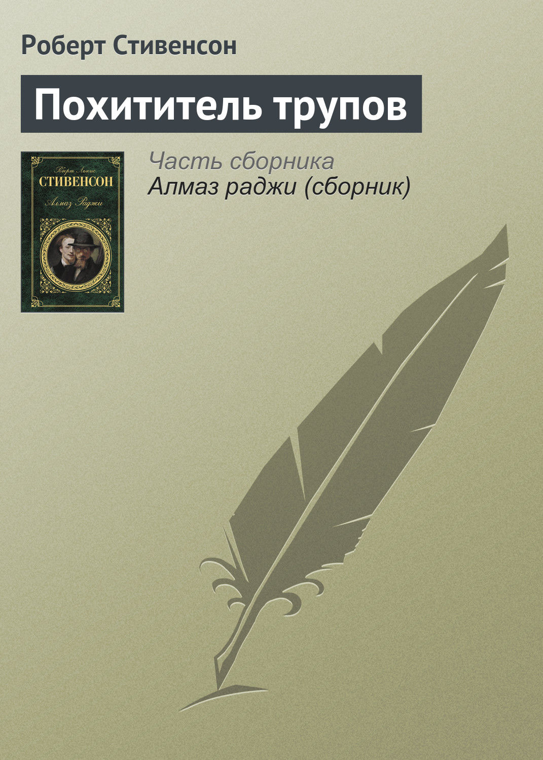Обложка книги «Похититель трупов»