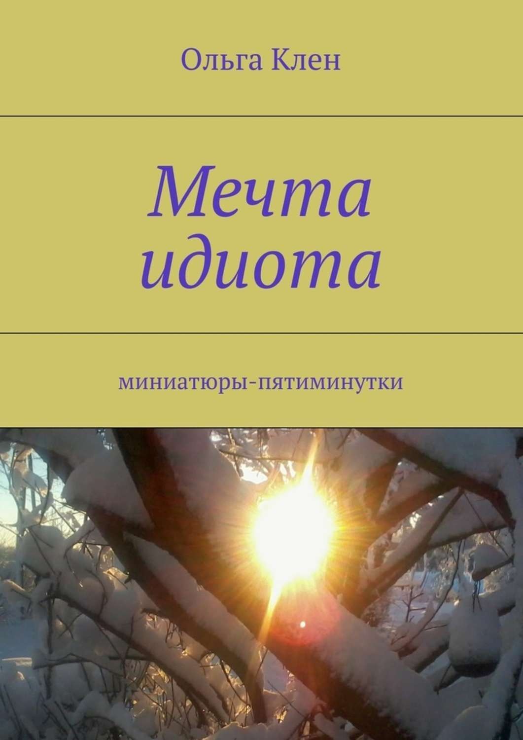 Обложка книги «Мечта идиота. Миниатюры-пятиминутки»