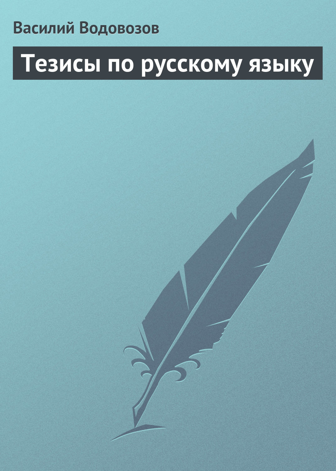 Обложка книги «Тезисы по русскому языку»