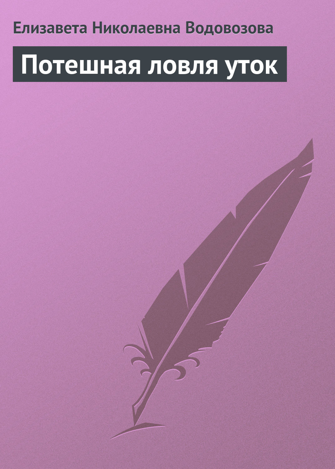 Обложка книги «Потешная ловля уток»