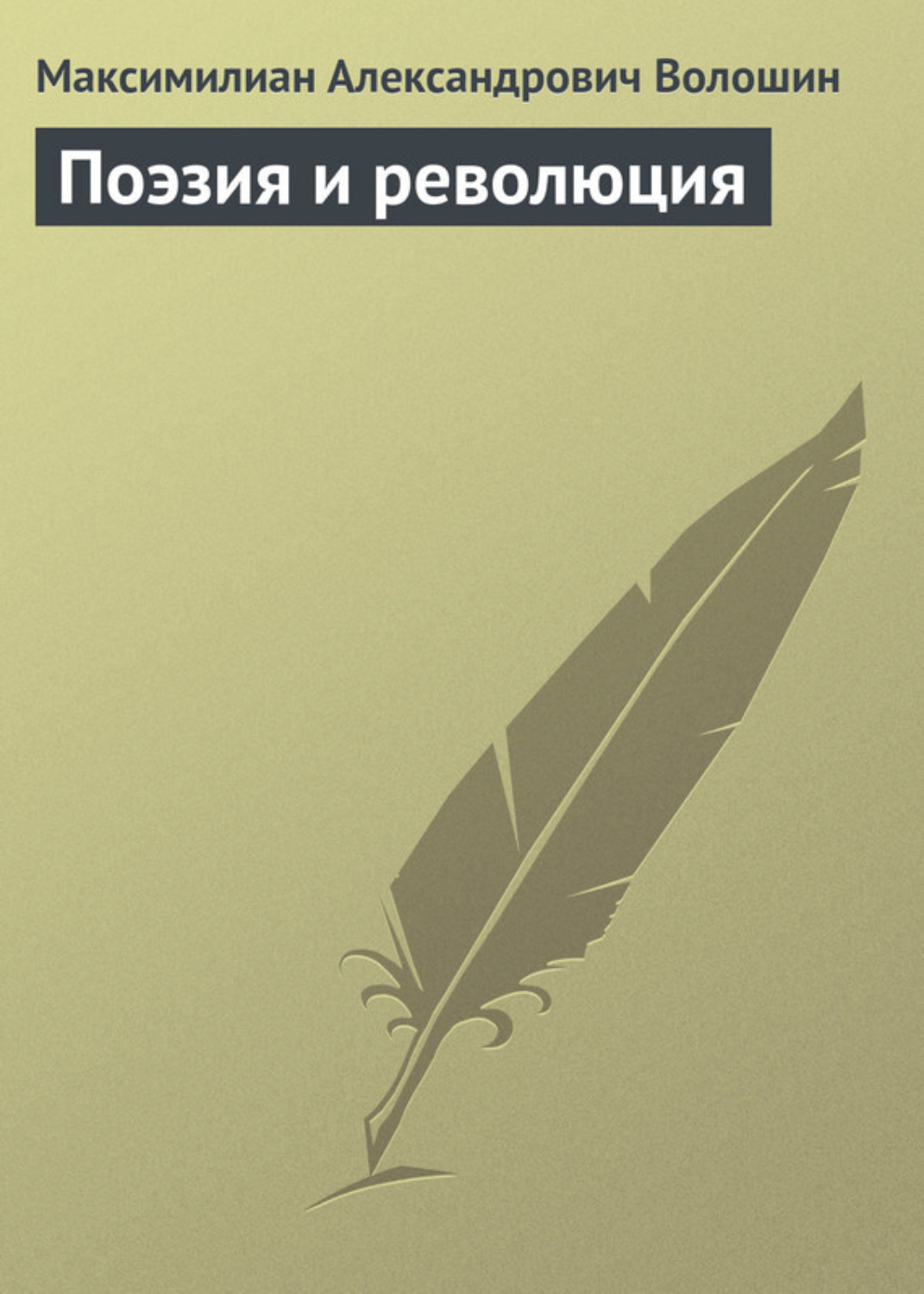 Обложка книги «Поэзия и революция»