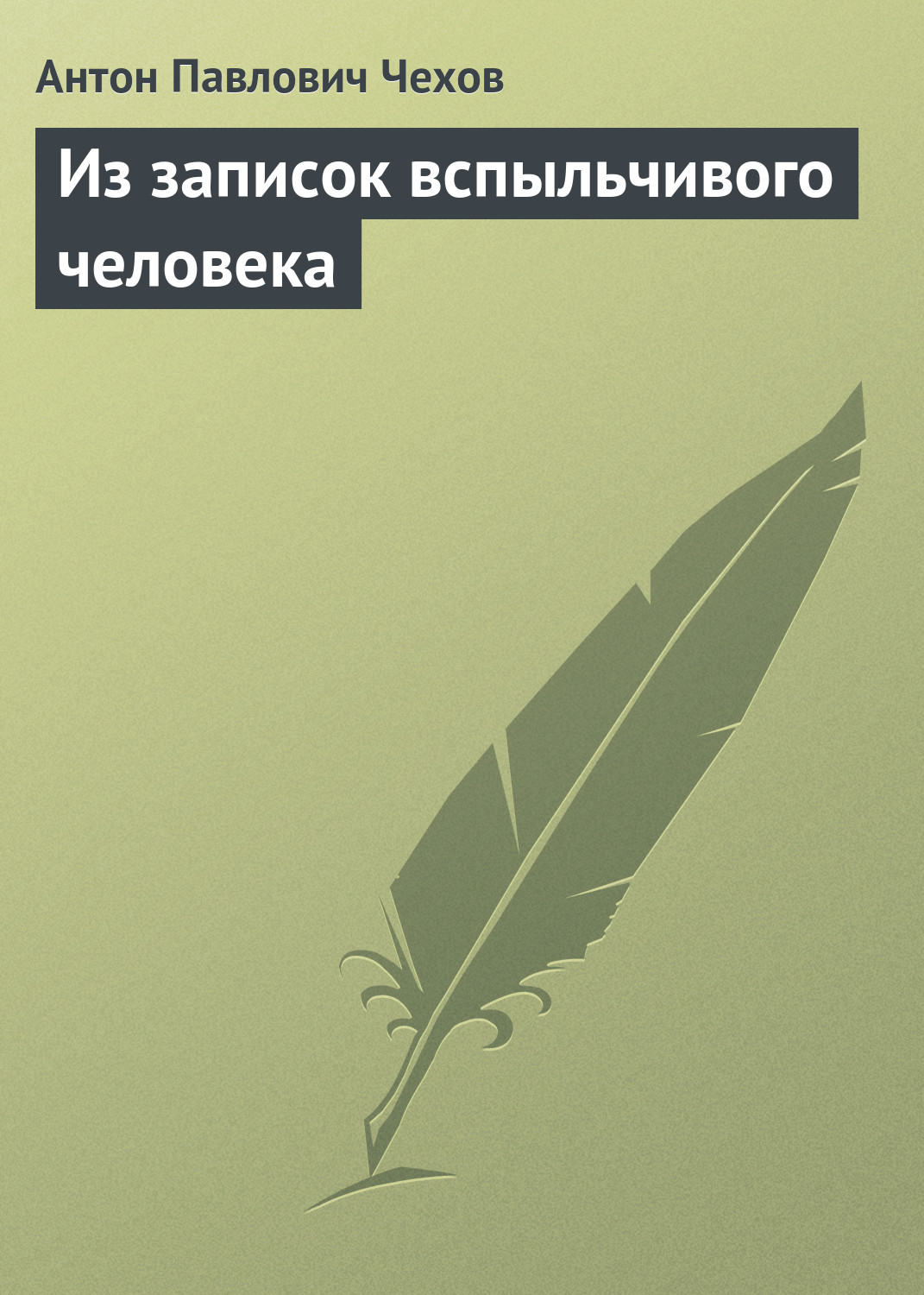Обложка книги «Из записок вспыльчивого человека»