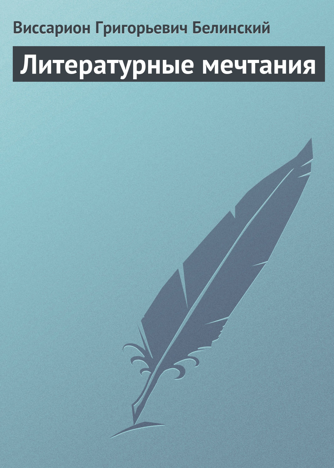 Обложка книги «Литературные мечтания»