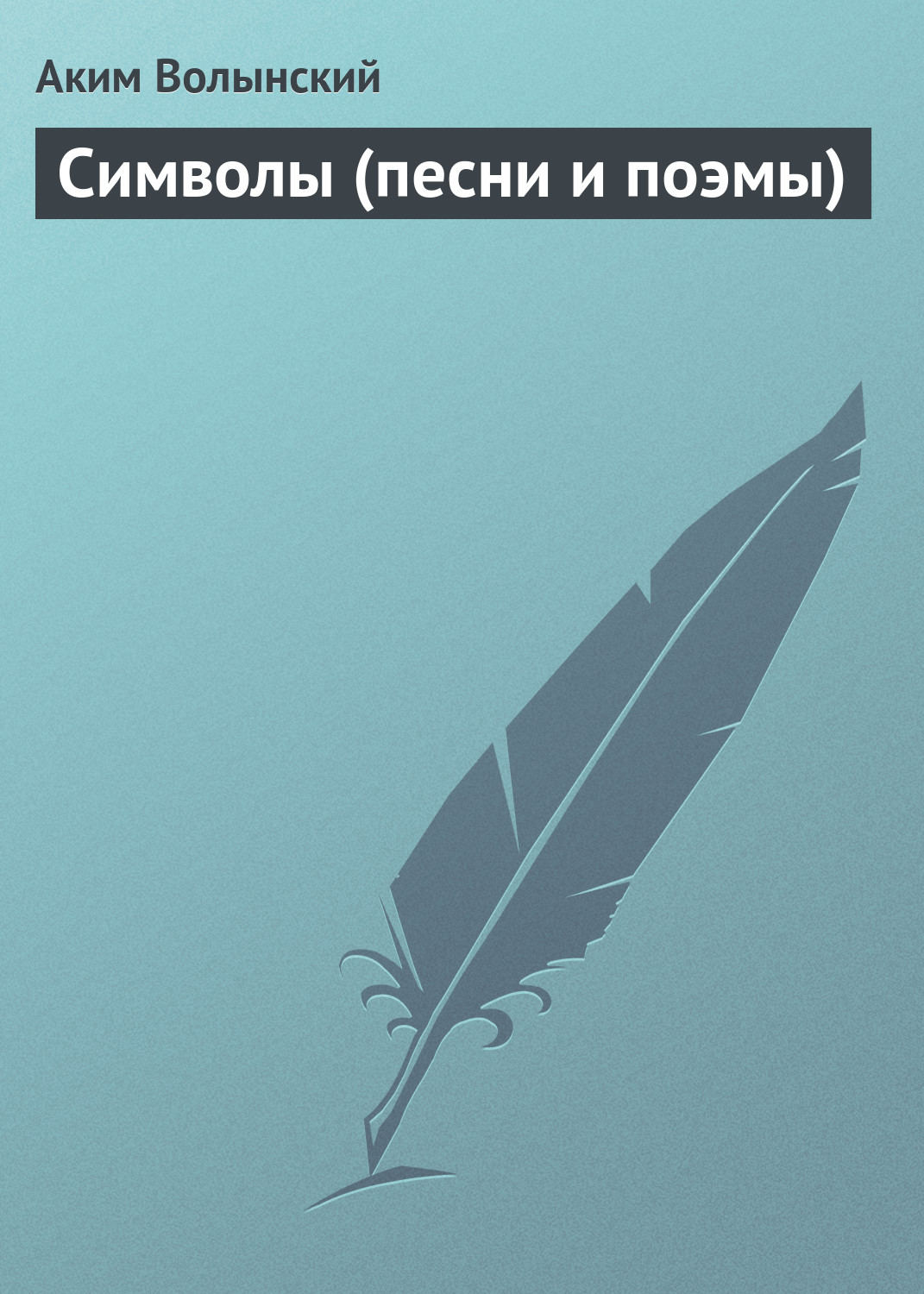 Обложка книги «Символы (песни и поэмы)»