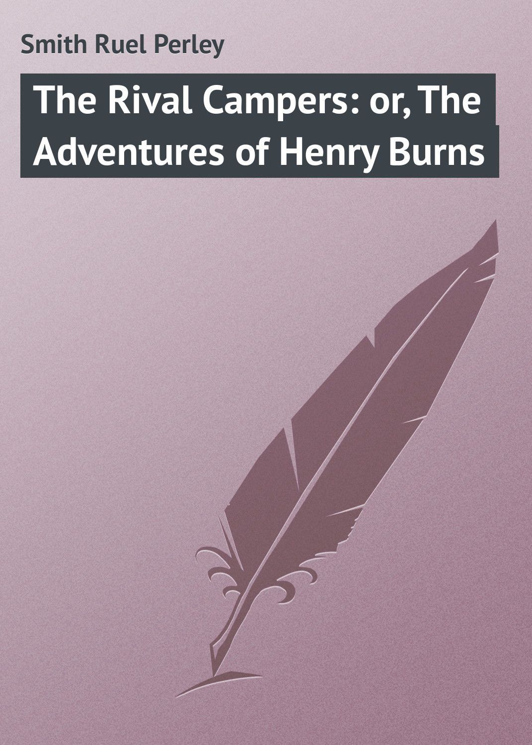 Обложка книги «The Rival Campers: or, The Adventures of Henry Burns»