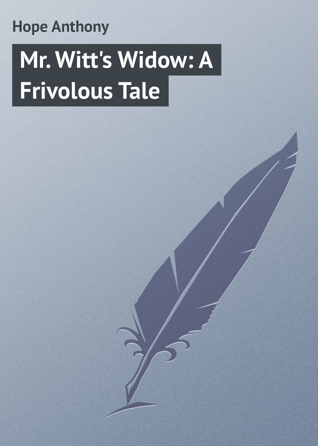 Обложка книги «Mr. Witt's Widow: A Frivolous Tale»