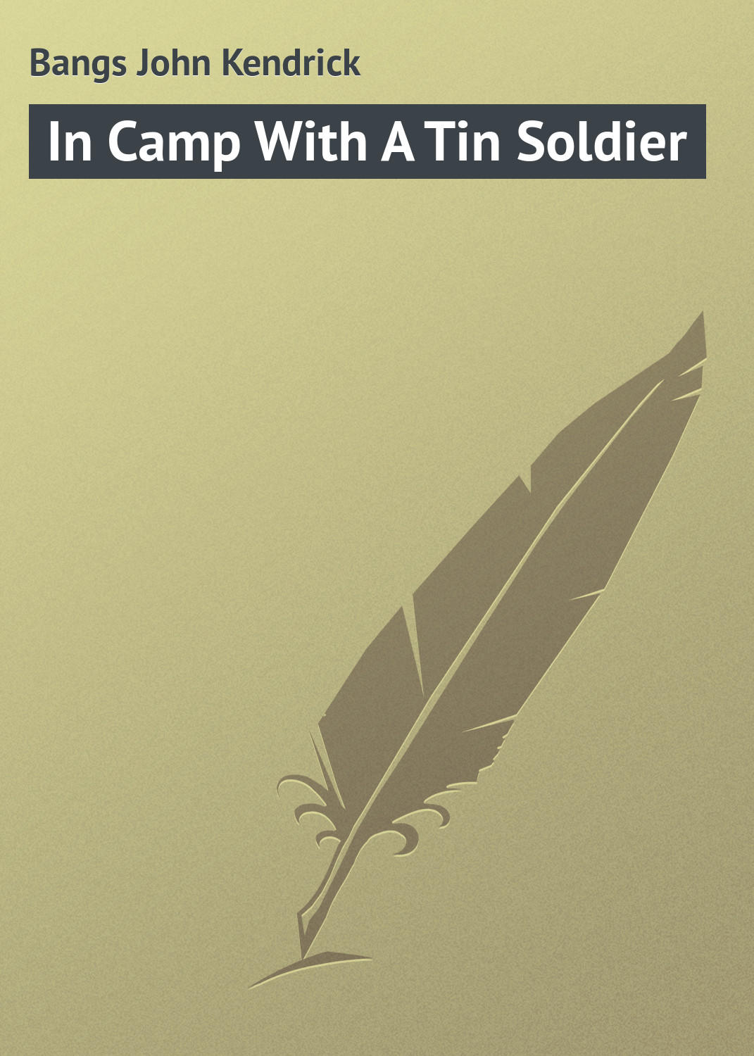 Обложка книги «In Camp With A Tin Soldier»