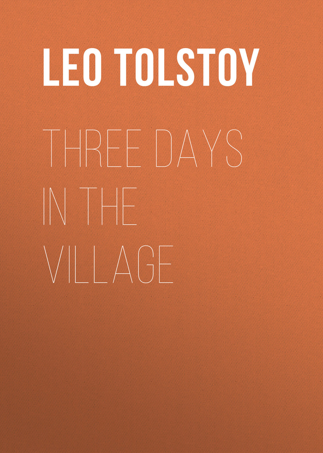 Обложка книги «Three Days in the Village»