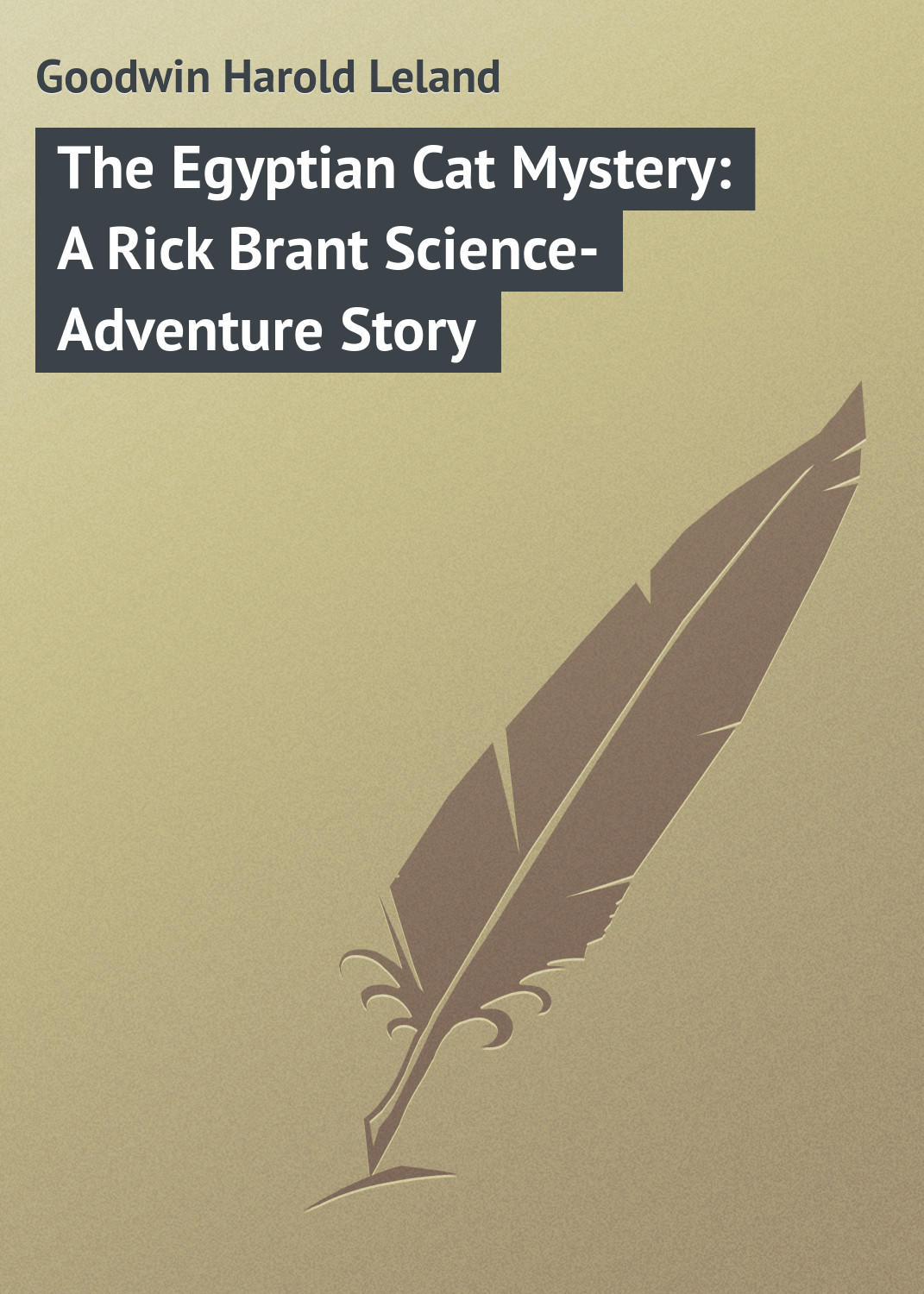 Обложка книги «The Egyptian Cat Mystery: A Rick Brant Science-Adventure Story»