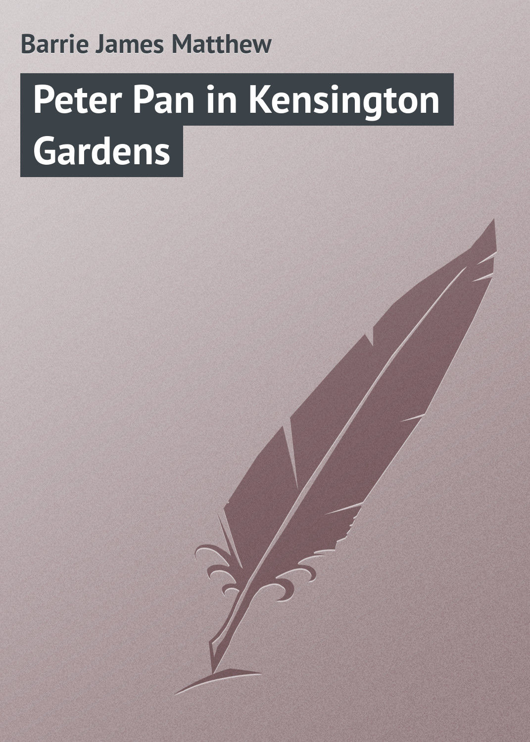 Обложка книги «Peter Pan in Kensington Gardens»