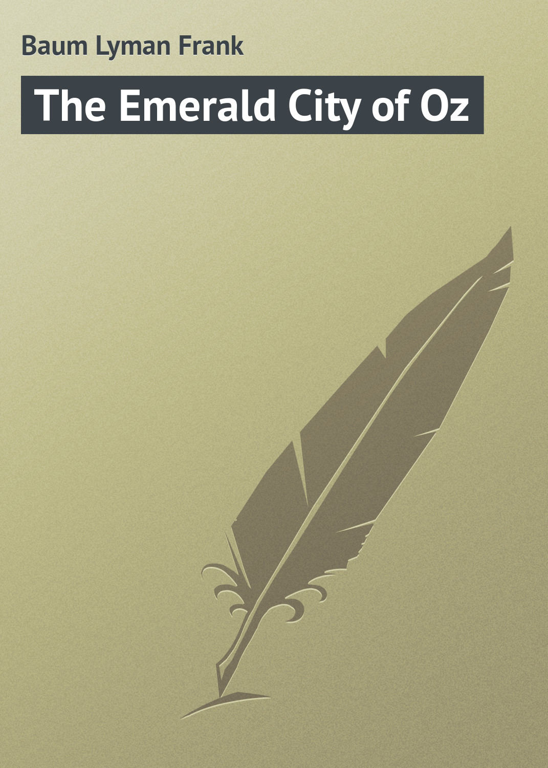 Обложка книги «The Emerald City of Oz»