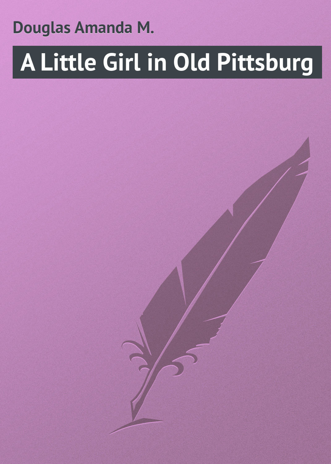 Обложка книги «A Little Girl in Old Pittsburg»