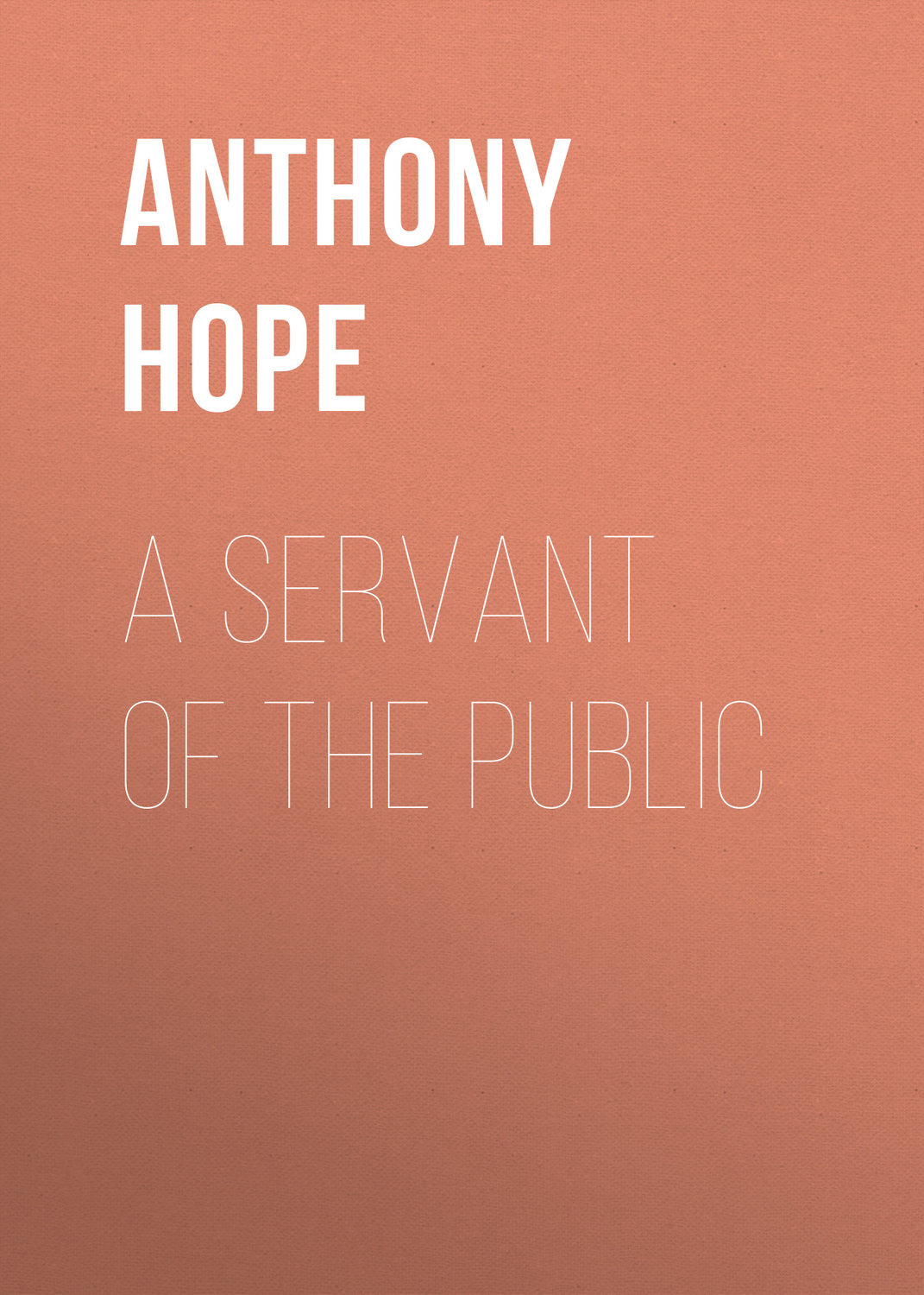 Обложка книги «A Servant of the Public»
