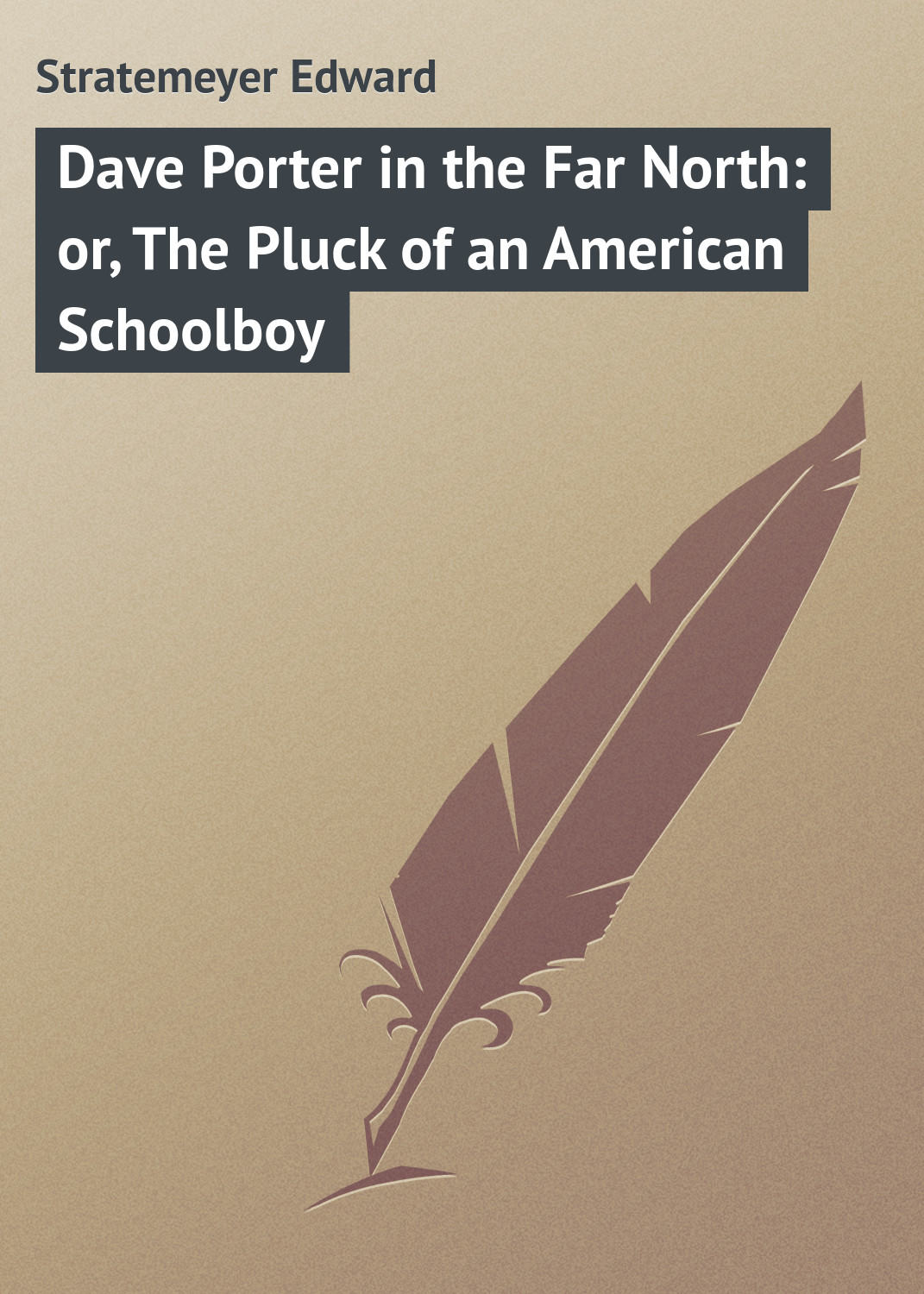 Обложка книги «Dave Porter in the Far North: or, The Pluck of an American Schoolboy»