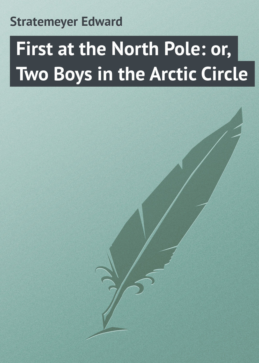 Обложка книги «First at the North Pole: or, Two Boys in the Arctic Circle»