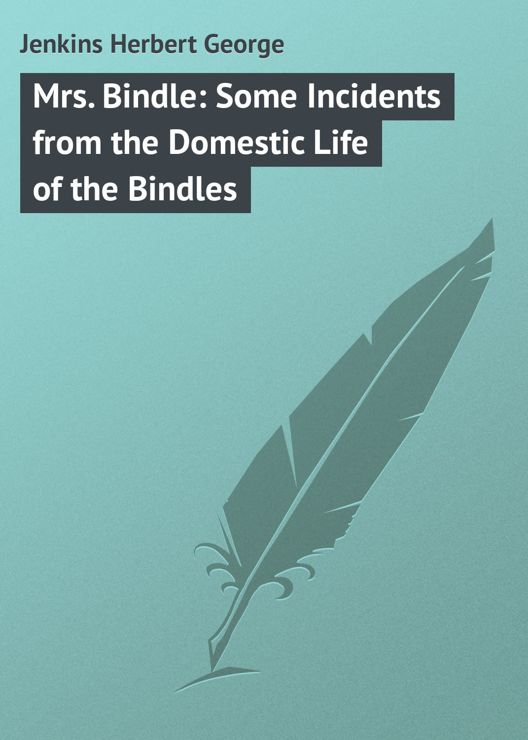 Обложка книги «Mrs. Bindle: Some Incidents from the Domestic Life of the Bindles»
