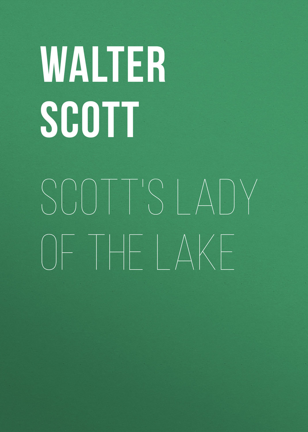 Обложка книги «Scott's Lady of the Lake»