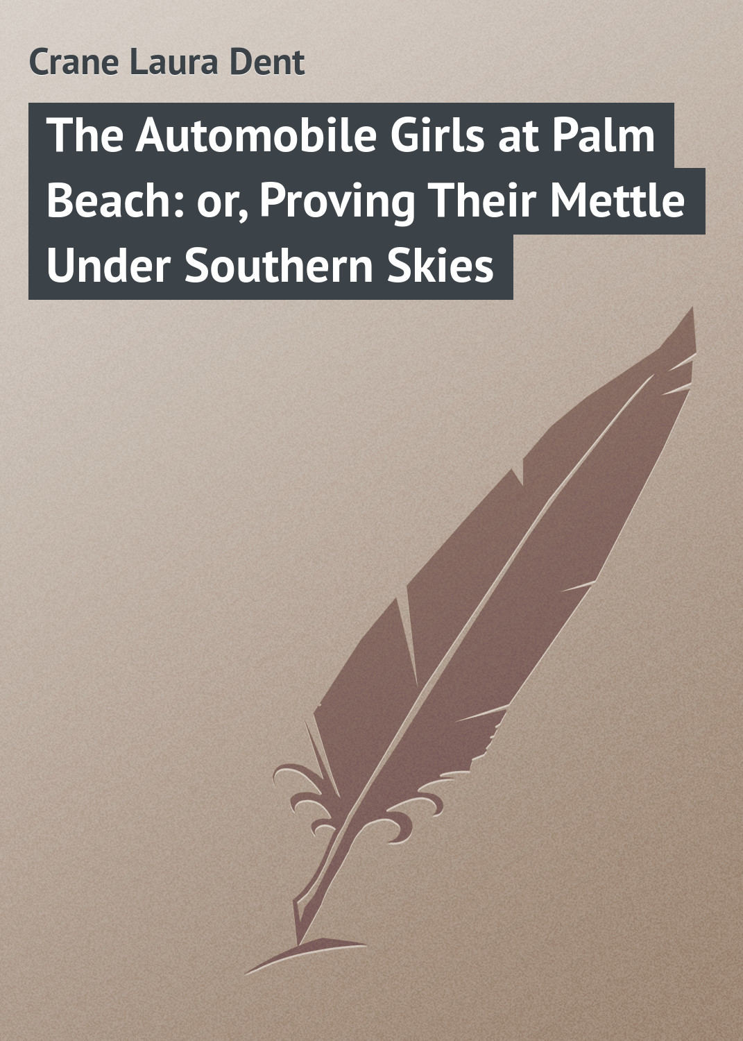 Обложка книги «The Automobile Girls at Palm Beach: or, Proving Their Mettle Under Southern Skies»