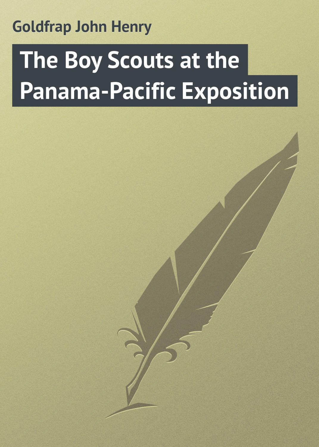 Обложка книги «The Boy Scouts at the Panama-Pacific Exposition»