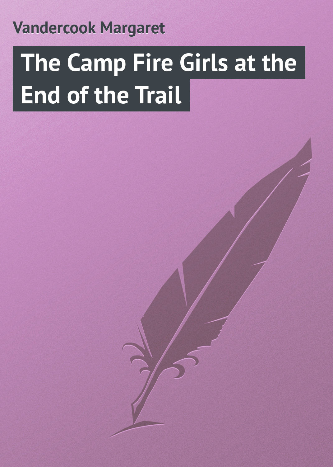 Обложка книги «The Camp Fire Girls at the End of the Trail»