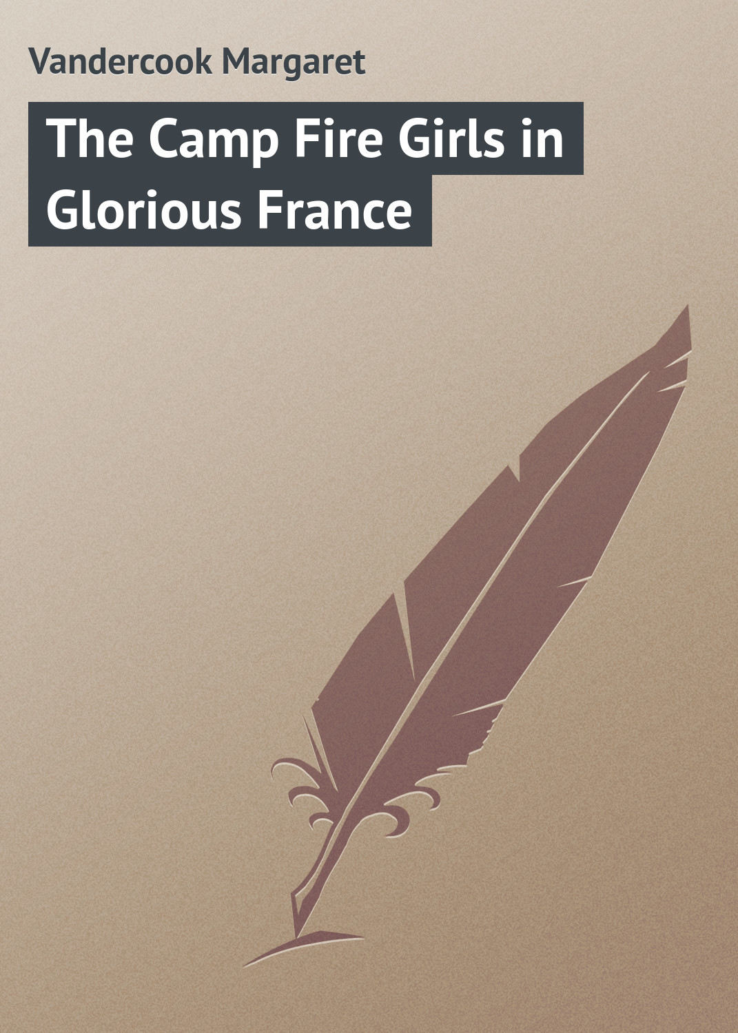 Обложка книги «The Camp Fire Girls in Glorious France»
