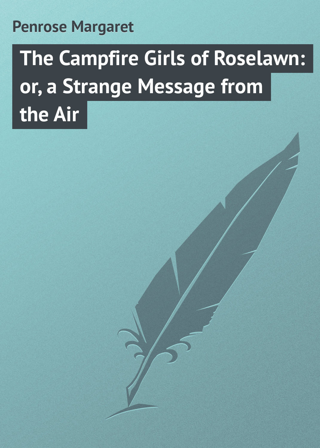 Обложка книги «The Campfire Girls of Roselawn: or, a Strange Message from the Air»