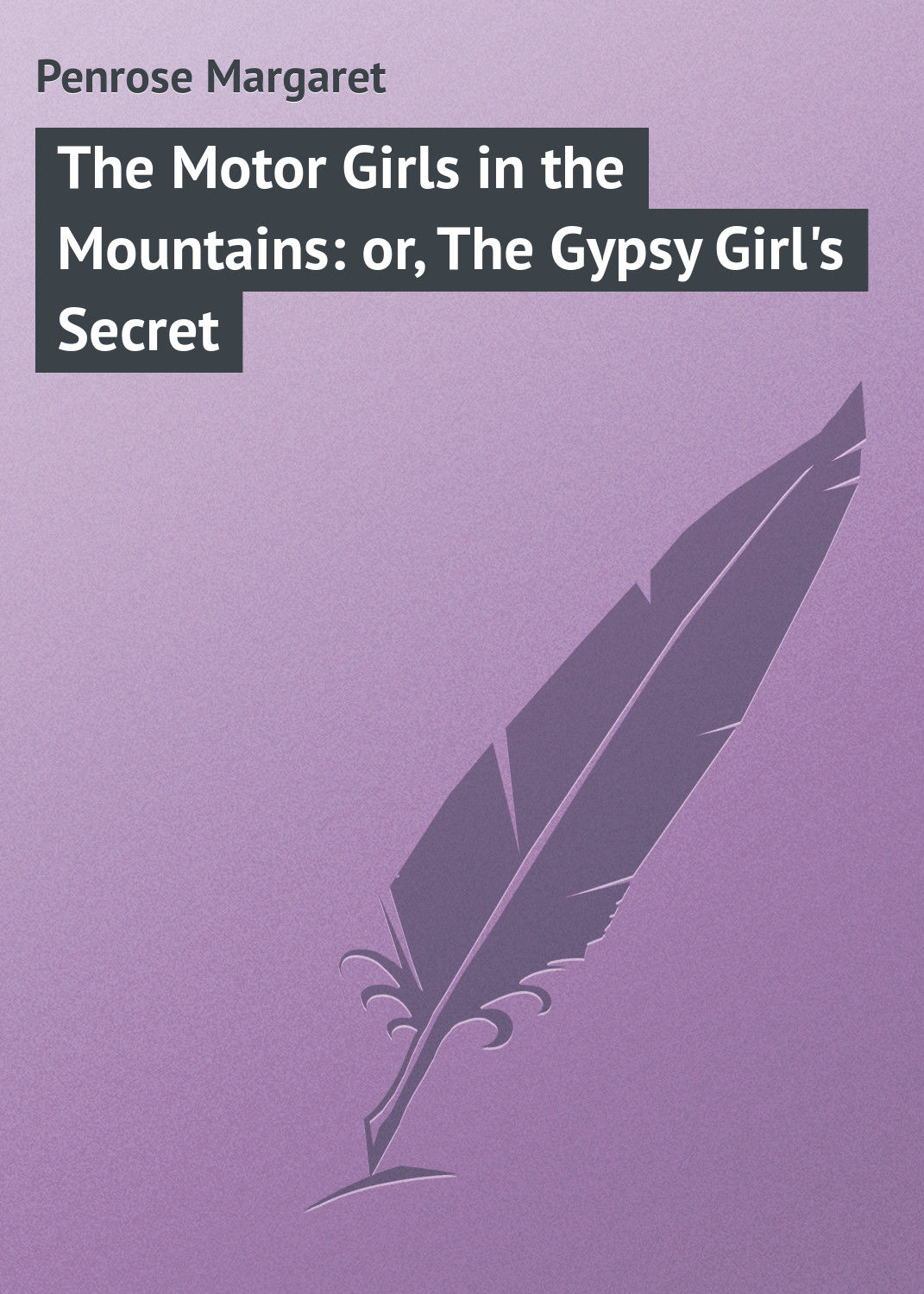 Обложка книги «The Motor Girls in the Mountains: or, The Gypsy Girl's Secret»