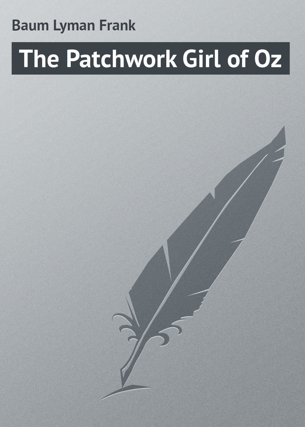 Обложка книги «The Patchwork Girl of Oz»