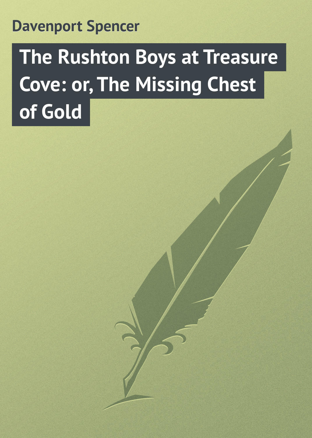 Обложка книги «The Rushton Boys at Treasure Cove: or, The Missing Chest of Gold»