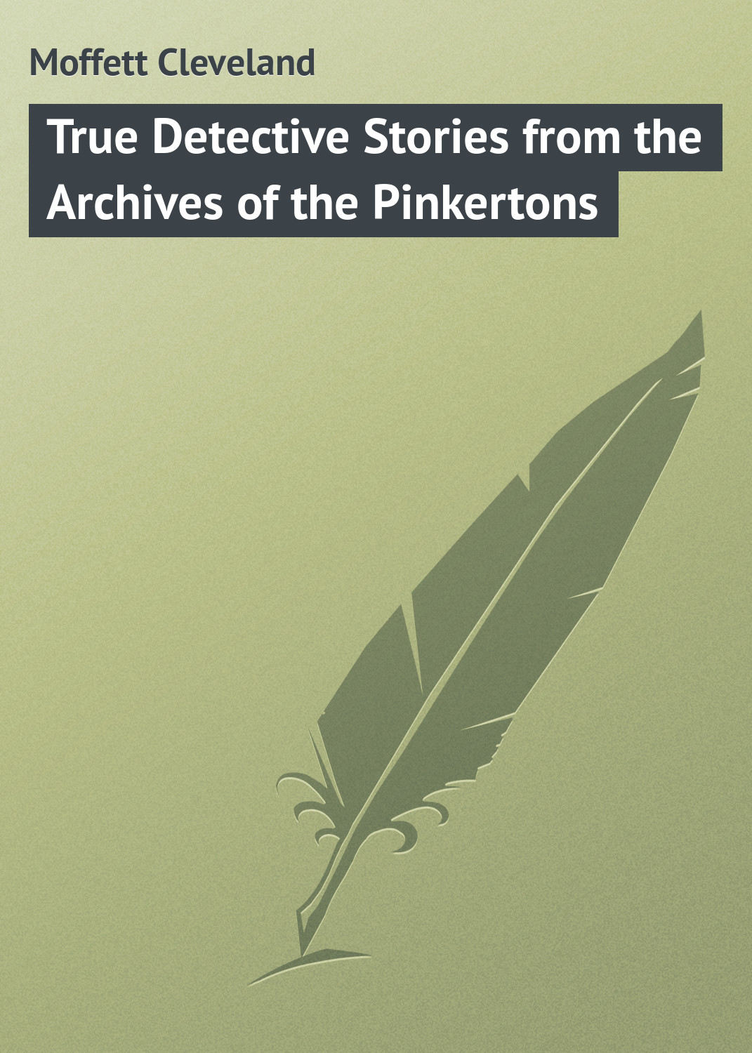 Обложка книги «True Detective Stories from the Archives of the Pinkertons»
